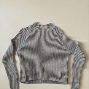 Large Forever 21 Ribbed Gray Sweater